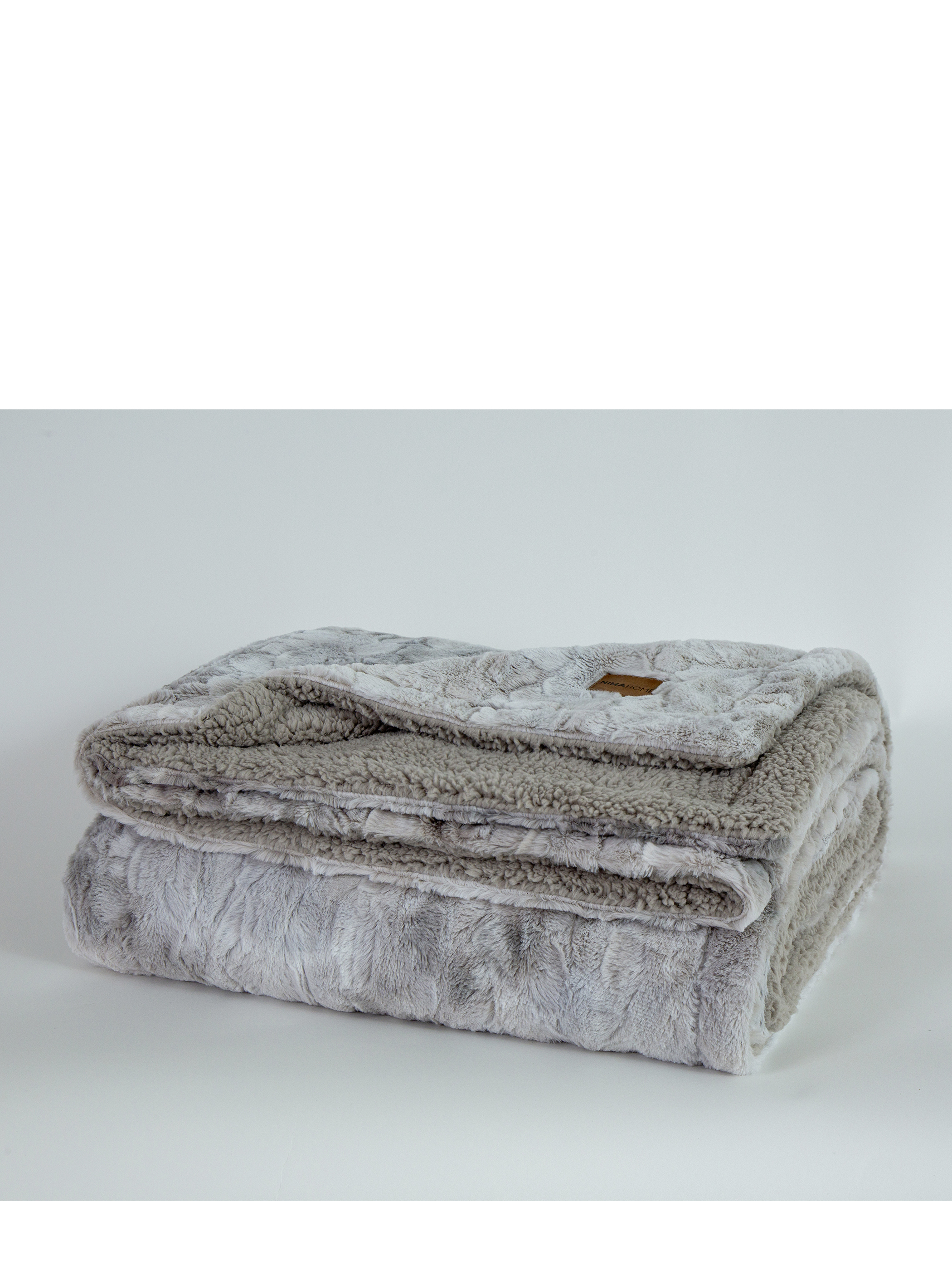 Κουβέρτα Υπέρδιπλη 220x240 Nima Home Cloud Light Gray